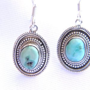Boucles d'oreilles en argent et pierres