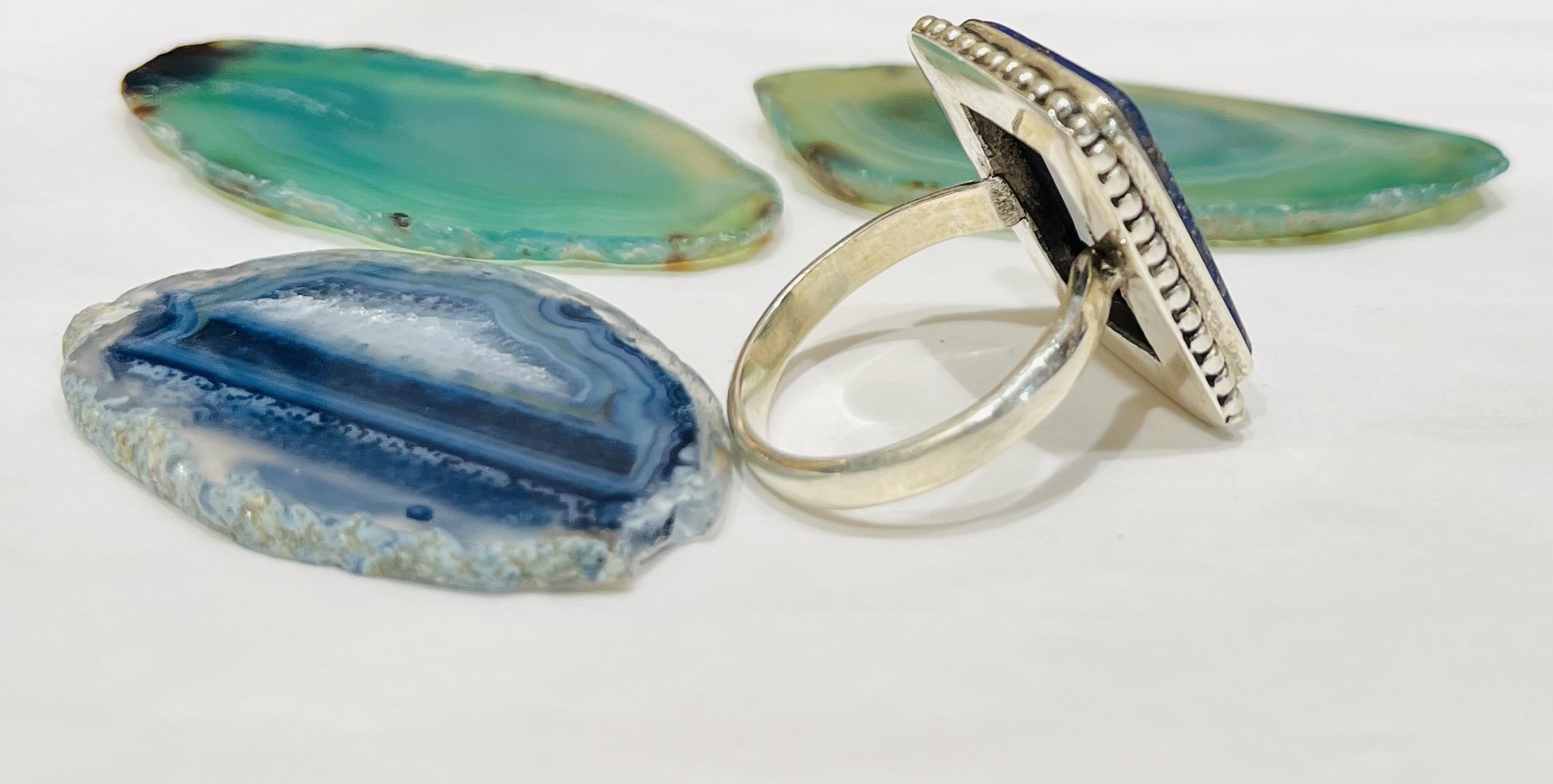 Bague en argent 925 et lapis lazuli – Image 2