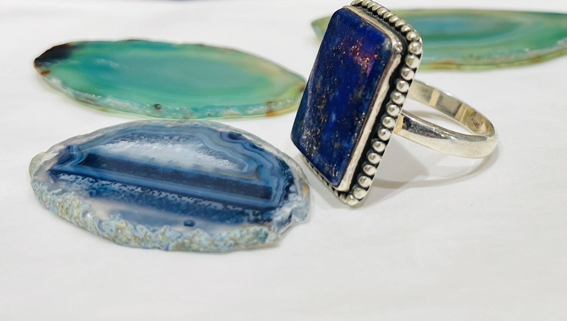 Bague en argent 925 et lapis lazuli