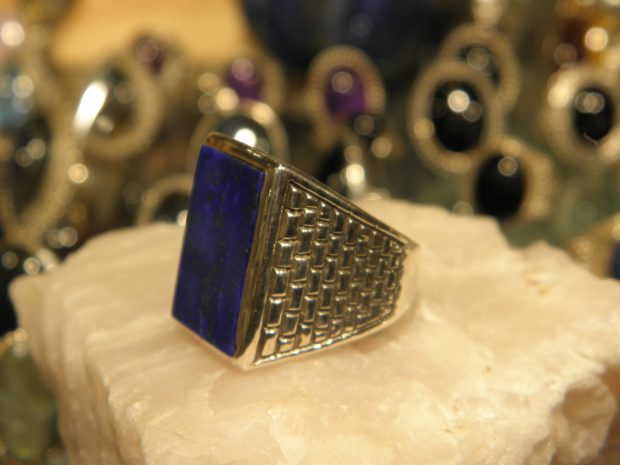 Bague en argent 925 et Lapis lazuli BLPS1A