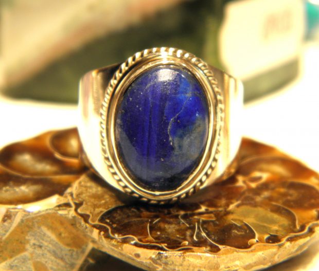 Bague en argent 925 et Lapis lazuli BLAPS56