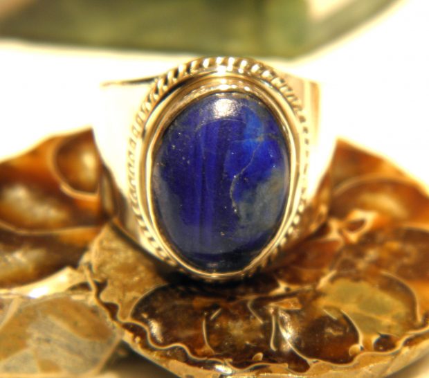 Bague en argent 925 et Lapis lazuli BLAPS56 – Image 3