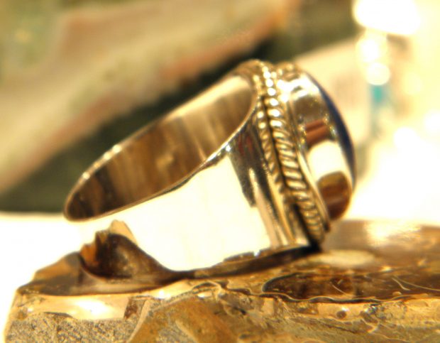 Bague en argent 925 et Lapis lazuli BLAPS56 – Image 4