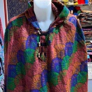 Poncho en laine de yak 6 PON1
