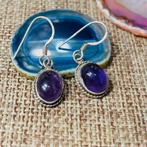 Boucles d’oreilles en améthyste